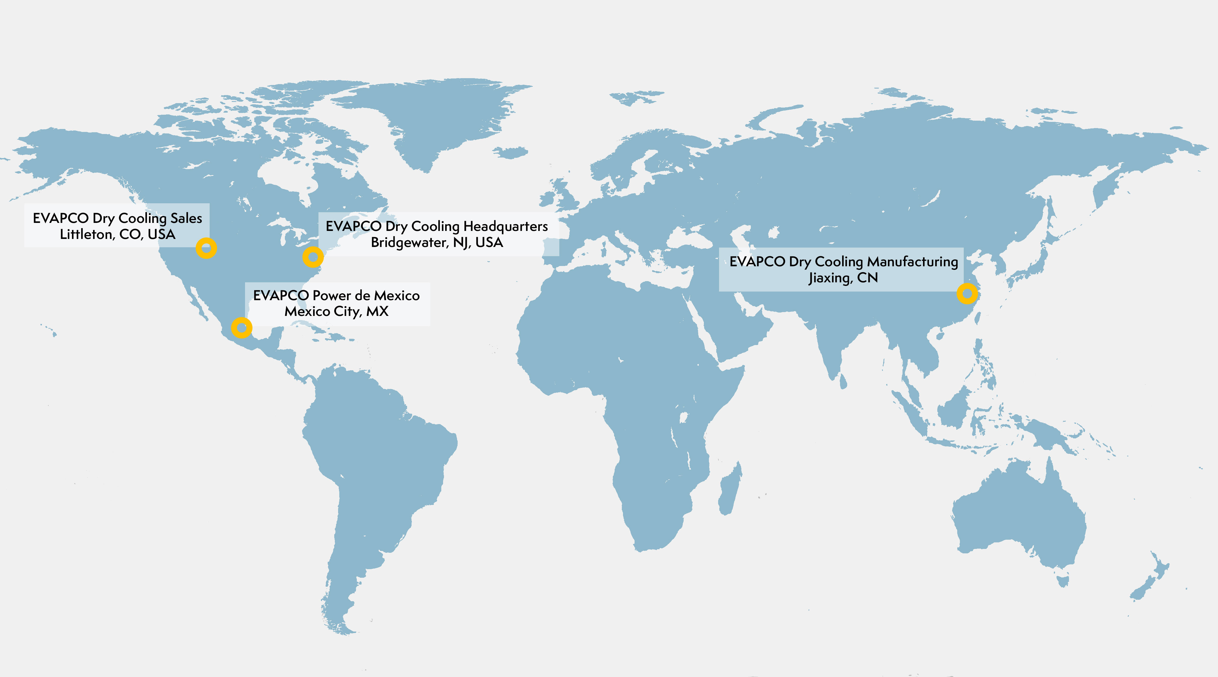 Evapco Dry Cooling Locations